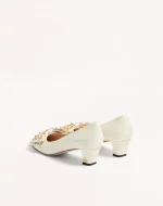Valentino Bowow Pump In Kidskin With Studs 45Mm - Image 4